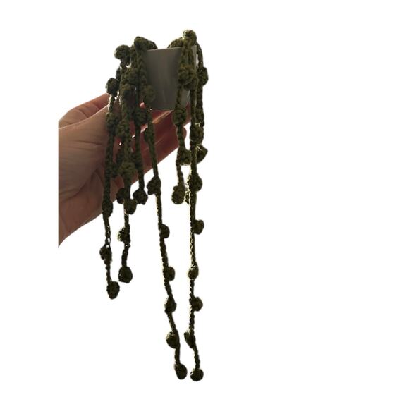 Crochet String of Pearls Succulent - Handmade Home Decor - Picture 3 of 3